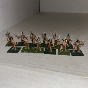 Ral Partha Indian Tribe Warriors Metal Miniatures Warhammer Army Painted Lot